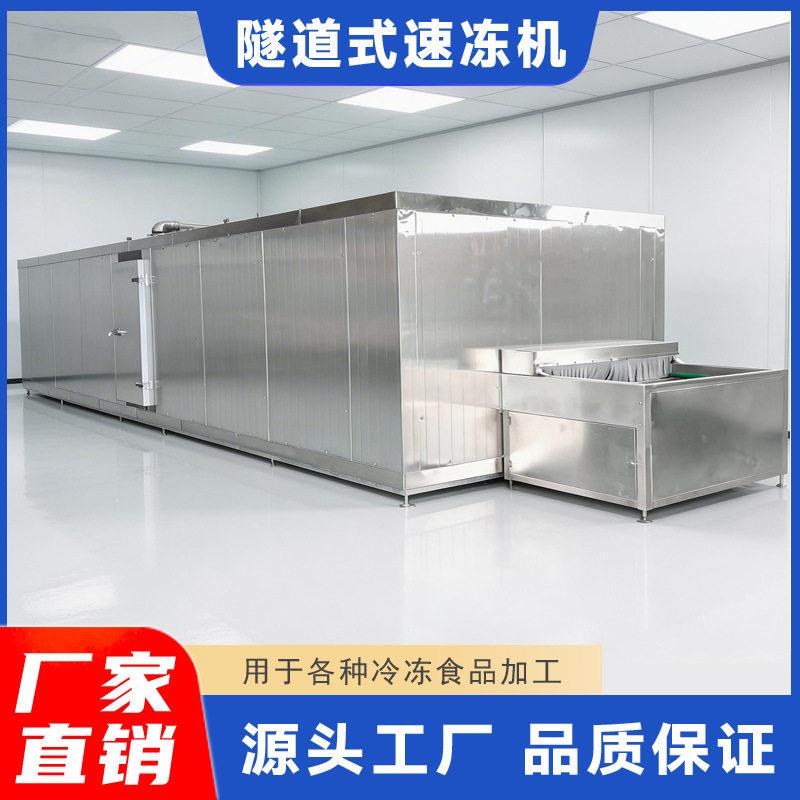 全自动隧道式速冻机鱼丸鱼豆腐速冻设备水饺龙虾尾玉米粒速冻机