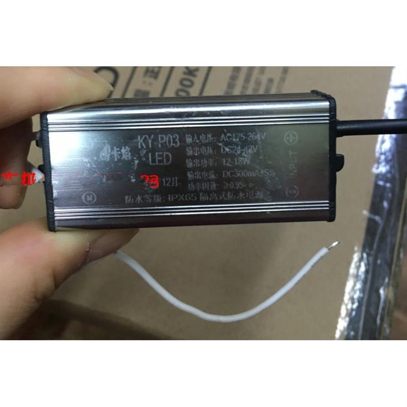 AC175-264V DC24-42V DC300mA12-18W隔离式防水电源驱动变压器 - 实物图