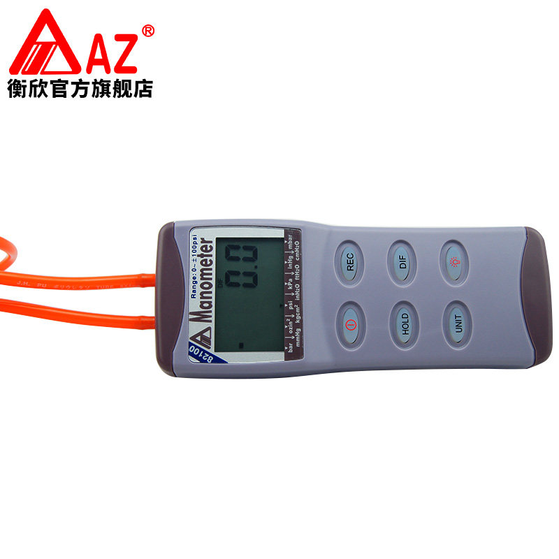 台湾 AZ82100精密电子压差表 数显压力计 数字微压差计 压力表