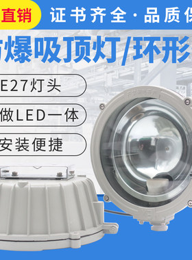 BXL-100防爆吸顶灯 可配12WLED灯泡  30W一体式光源