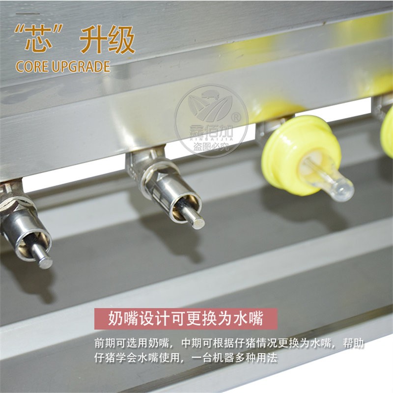 仔猪奶妈机兽用喂奶神器自动恒温羔羊猪用喂奶机不锈钢喂奶器双面