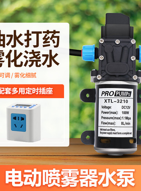 电动喷雾器抽水泵隔膜泵浇菜神器浇水机农用菜地浇地灌溉喷淋系统