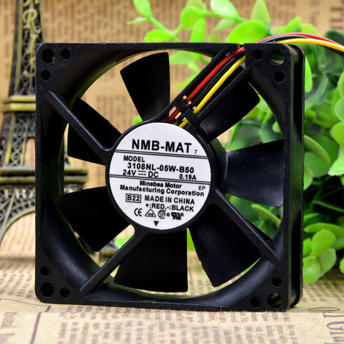 全新 NMB-MAT 3108nl-05w-b50 8020 24V 0.19A 变频器 散热风扇