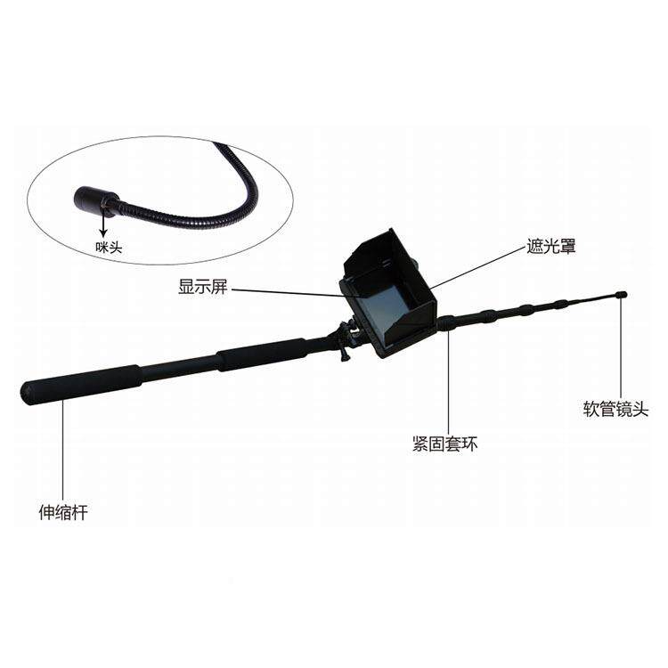 测HM500生音视频命探测仪30°高清摄像车HM50001底探6测仪检器