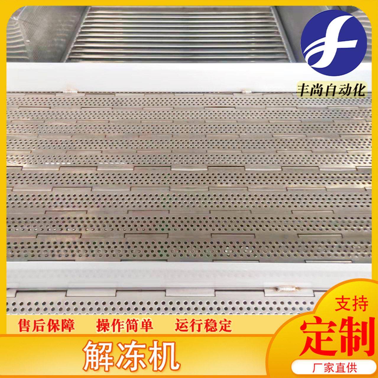 鸡翅鸡腿冻设机 肉制品解冻水作业线 全解丰尚自动不锈钢解流冻机