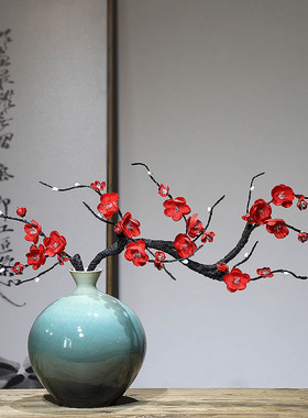 景德镇陶瓷花瓶新中式家居禅意客厅插花玄关餐P桌电视柜装饰品摆