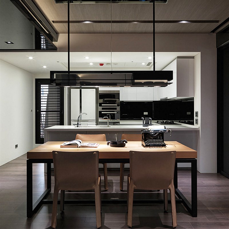 美式实木会d议桌loft铁艺餐桌现代家具简易洽谈桌简约工作台办公