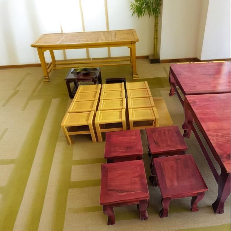 小竹子面凳子实木凳子手工榫卯家用老式农村耐用小方凳矮板凳小凳