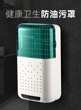 家用带盖防尘筷子篓厨房置物架筷子筒挂壁式沥水餐具收纳盒筷笼子