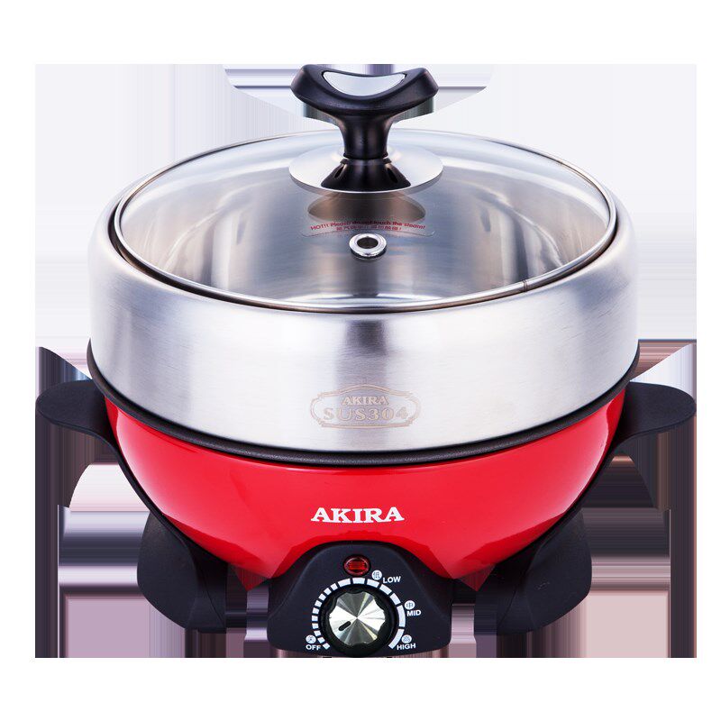 分体式电火锅锅家用4-6人小型电锅2-3蒸煮一体多功能电热锅电煮锅