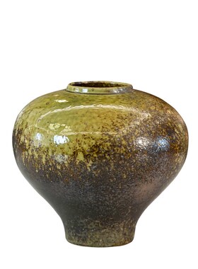 景德镇陶瓷器粗陶陶罐花盆花器插干花花瓶复古透气室内外种植鲜花