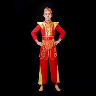 新年打鼓服演出服女中国风喜庆大鼓腰鼓威风锣鼓舞开场舞表演服装