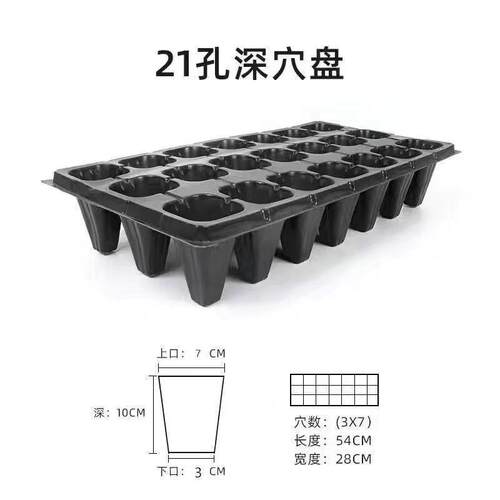 加深高脚育苗盘穴盘草莓月季樱桃林木加厚穴盘21孔32孔50孔育苗盘