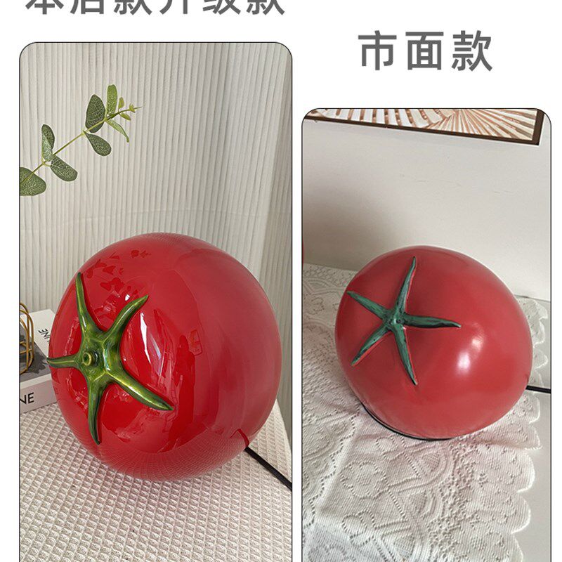 装饰小台灯西红柿熟了小夜灯卧室床头氛围灯西红柿台灯番茄灯摆件