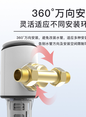 世韩CW-Q2000前置过滤器家用全屋净水反冲洗过滤器中央净水器