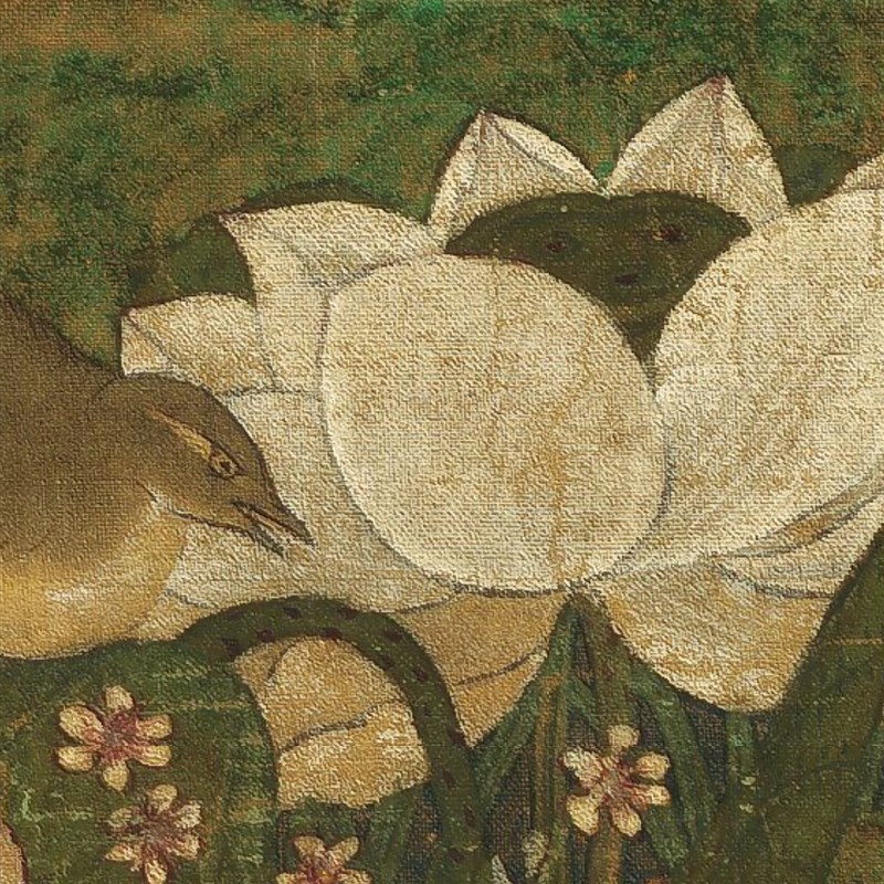 元代陈琳葫芦花瓶图名家重彩工笔花鸟画高清微喷复制临摹学习画稿