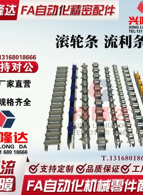 替代怡合达流利条QJH01/06/31/36-L500/L1000 重载型镀锌钢板滚轮