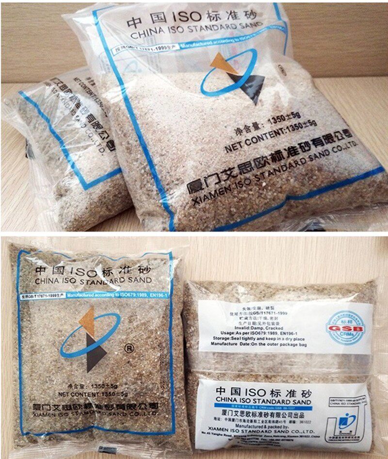 正品新标准ISO水泥试验标准砂正品厦门艾思欧粉煤灰iso中级沙砂