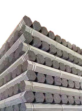 架子管6米玉米棒防卡扣架子管建筑工地红白漆架子管脚手架48厂家