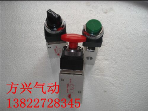 气动三通机械阀JM322R/PP/PB/EB/TB滚轮型气控换向阀手动按钮开关