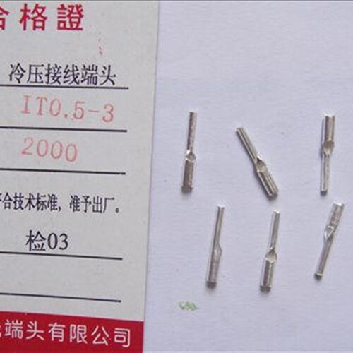 IT0.5-3 2000只/包 针形端子冷压接线端子/接线端头/针形插针