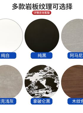 岩板餐桌转盘定制k加工家用大理石圆桌面圆盘饭店旋转台歺桌小转