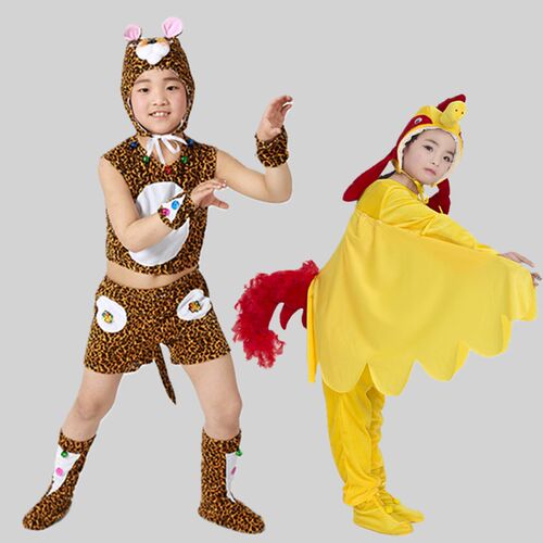 幼儿园儿童动物演出服小刺猬兔子小狗小猫小鸡小猪小兔舞蹈表演服