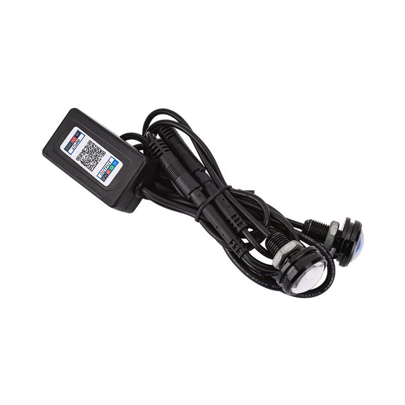 电动车12V60V72V通用LED飞机灯提醒爆闪手机APP控制幻彩七彩灯泡