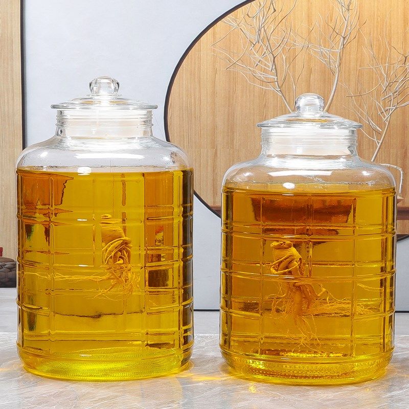 油罐厨房家用大容量玻璃油壶食用油桶花生储油罐容器50斤30装油瓶