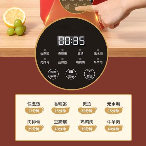 TOTIKI电子压力锅家用小型2L多功能2-3人压力锅电饭锅迷你电高压