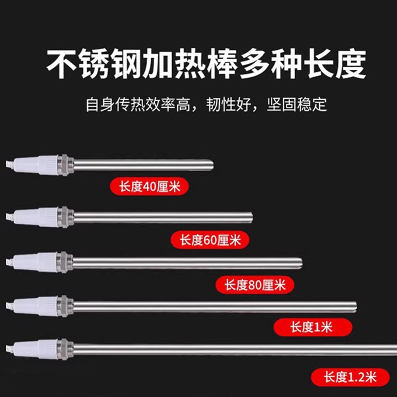 暖气片加热棒智能温控器电水暖土暖气片电热管家用注水加热管节能