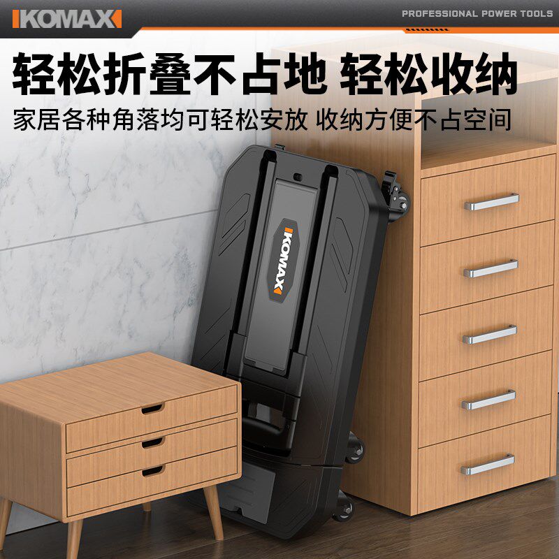 折叠手推车拖车小型手拉车便携式平板车拉货车购物推车家用搬运车