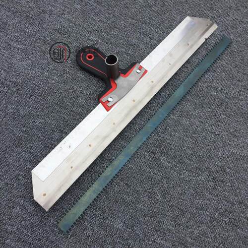 大自流平施工工具刮板耙子齿条硅PU木把PVC塑胶地板环氧地坪R1R2