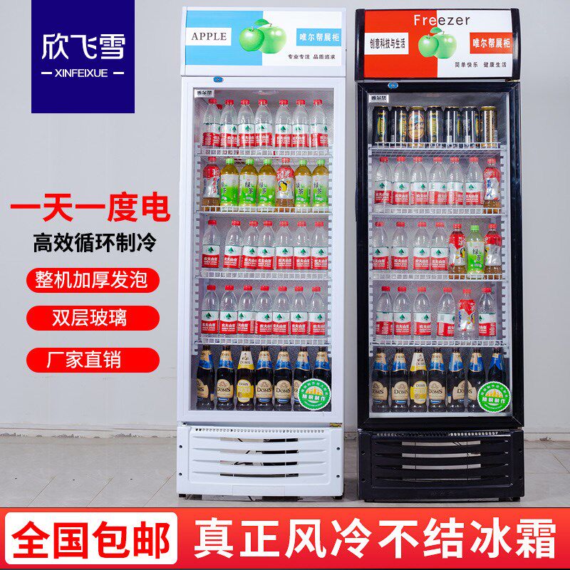 饮料展示柜商用冷柜冷藏冰柜立式保鲜柜超市玻璃单双门冰箱啤酒柜