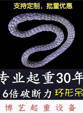 包邮圆形环形尼龙吊绳起重吊绳O型周长2米34M吊装绳吊带123T45吨