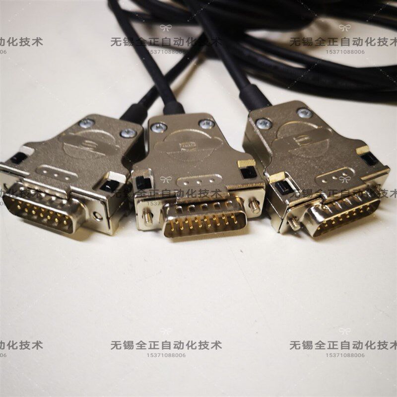 伺服发动机和电源进口柔性拖链转换连接器圆形M17转DB型15针并口