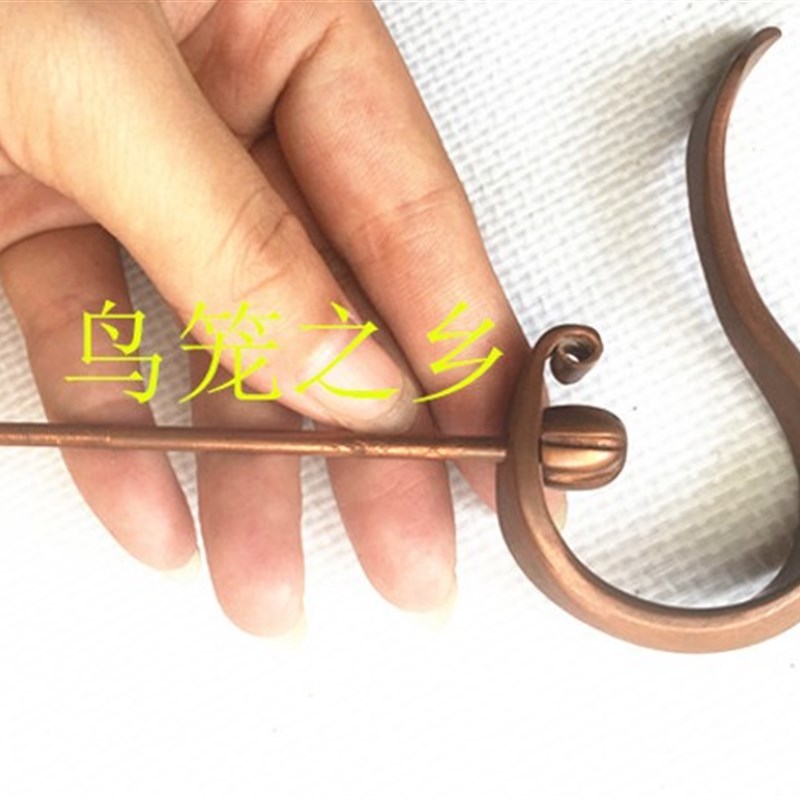 秀眼笼钩子 紫燕钩 川笼钩斗四方圆笼瓜皮笼钩陈记手工紫铜钩包邮