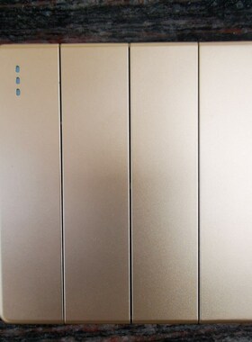 四开门铃四位4位四门铃开关按钮自动复位开关面板86型面板金色