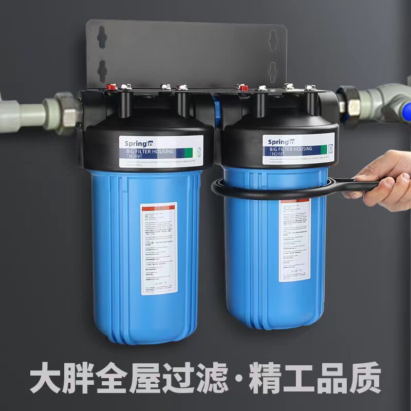 诺华清源大胖前置过滤器大白瓶10寸20寸家用商用大蓝瓶全屋净水器