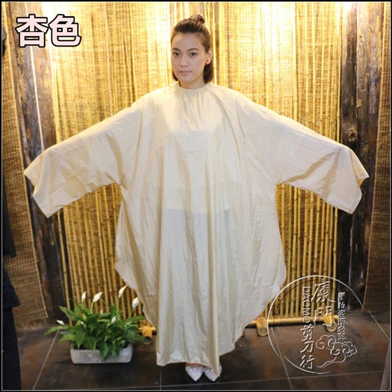 高档理发围布理发衣服定做专业美发剪发围布订做防水带袖子白