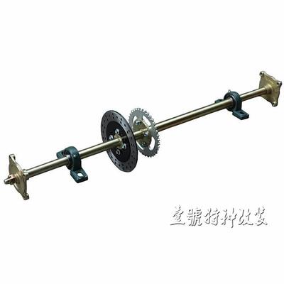 四轮摩托车配件改装后悬挂 卡丁车后轴后桥 轴承法兰座1米长加粗