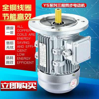 YS铝壳电机0.12/0.18/0.25/0.37/0.55KW三相异步电动机380V全铜