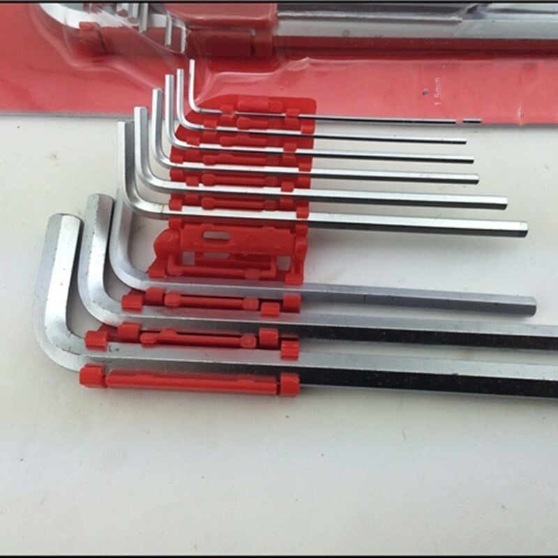特价 加长 特长内六角平头扳手套装1.5-2-2.5-3-4-5-6-8-10mm 9PC