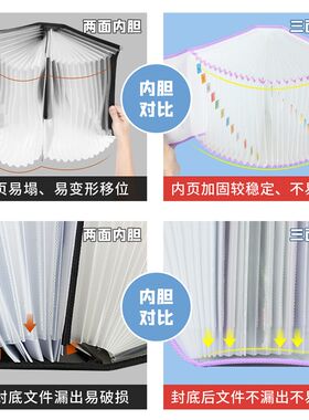 风琴包大容量高中生试卷袋26格卷子收纳包学生用多夹层资料册票据