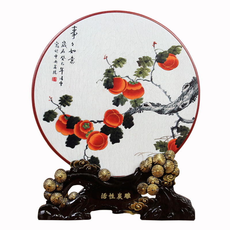 新中式摆件复古工艺品客厅书房间中国风古典装饰品玄关博古架摆设