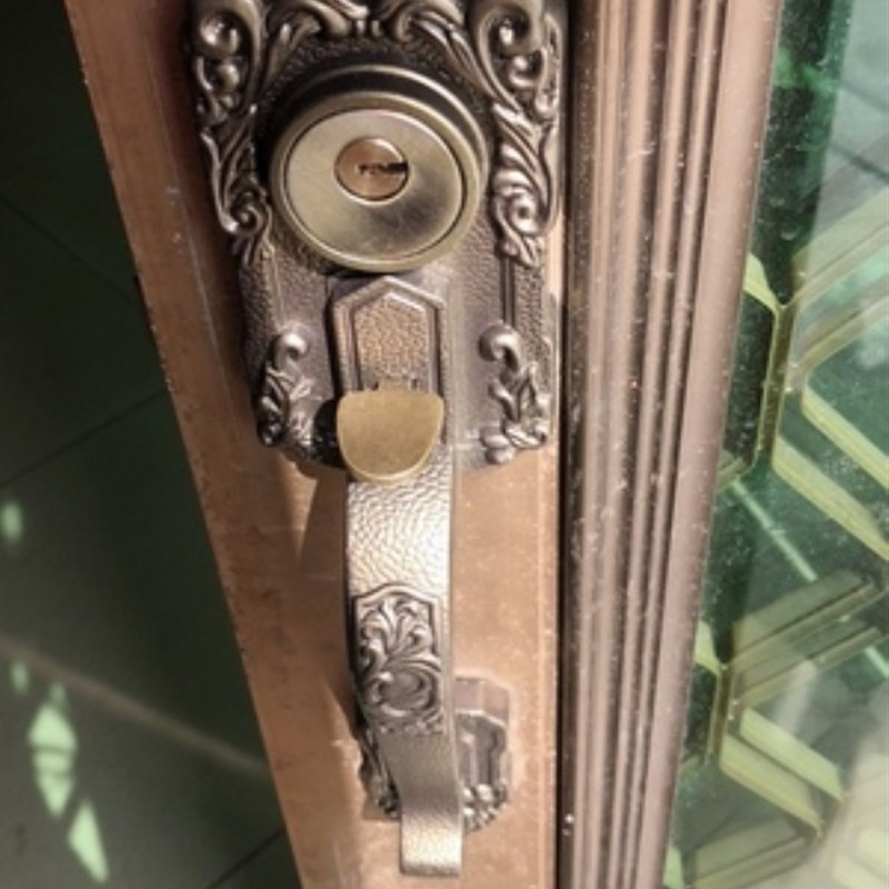青古铜门锁按压门锁通用型老式大门把手两舌俩舌锁古铜拉手家用