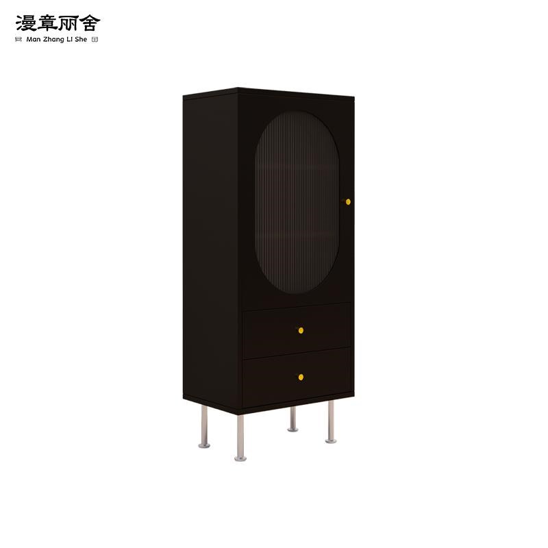 漫章丽舍电视柜旁小边柜实木收纳柜客厅靠墙立柜储物柜抽屉柜窄柜