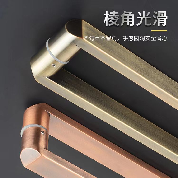 古铜拉手玻璃门有框门木门别墅门青古铜红古铜新颖加厚不锈钢把手