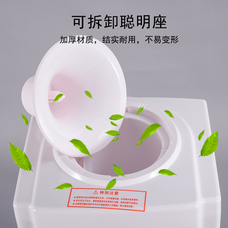 鼎马立式桶装水饮水机制冷加热家庭学校工厂通用全塑机身连体顶盖