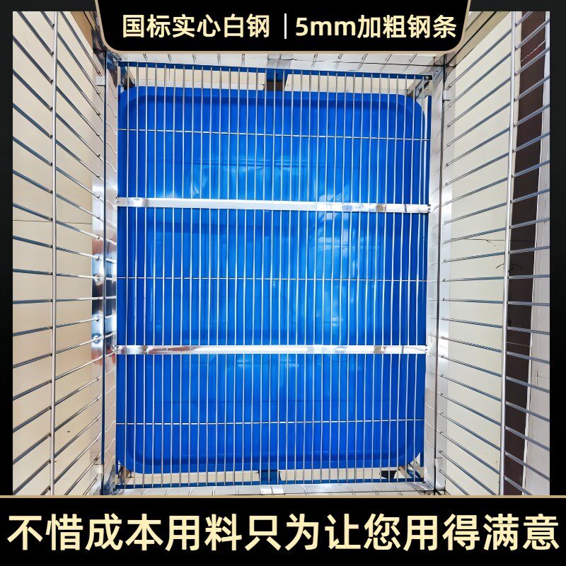 佳佳不锈钢实心条棒跑床展示笼折叠免安装白钢繁殖育幼犬直播卖狗
